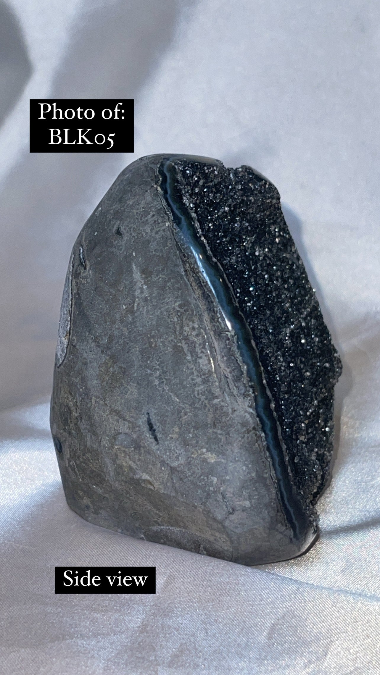 Black Amethyst Cut Base