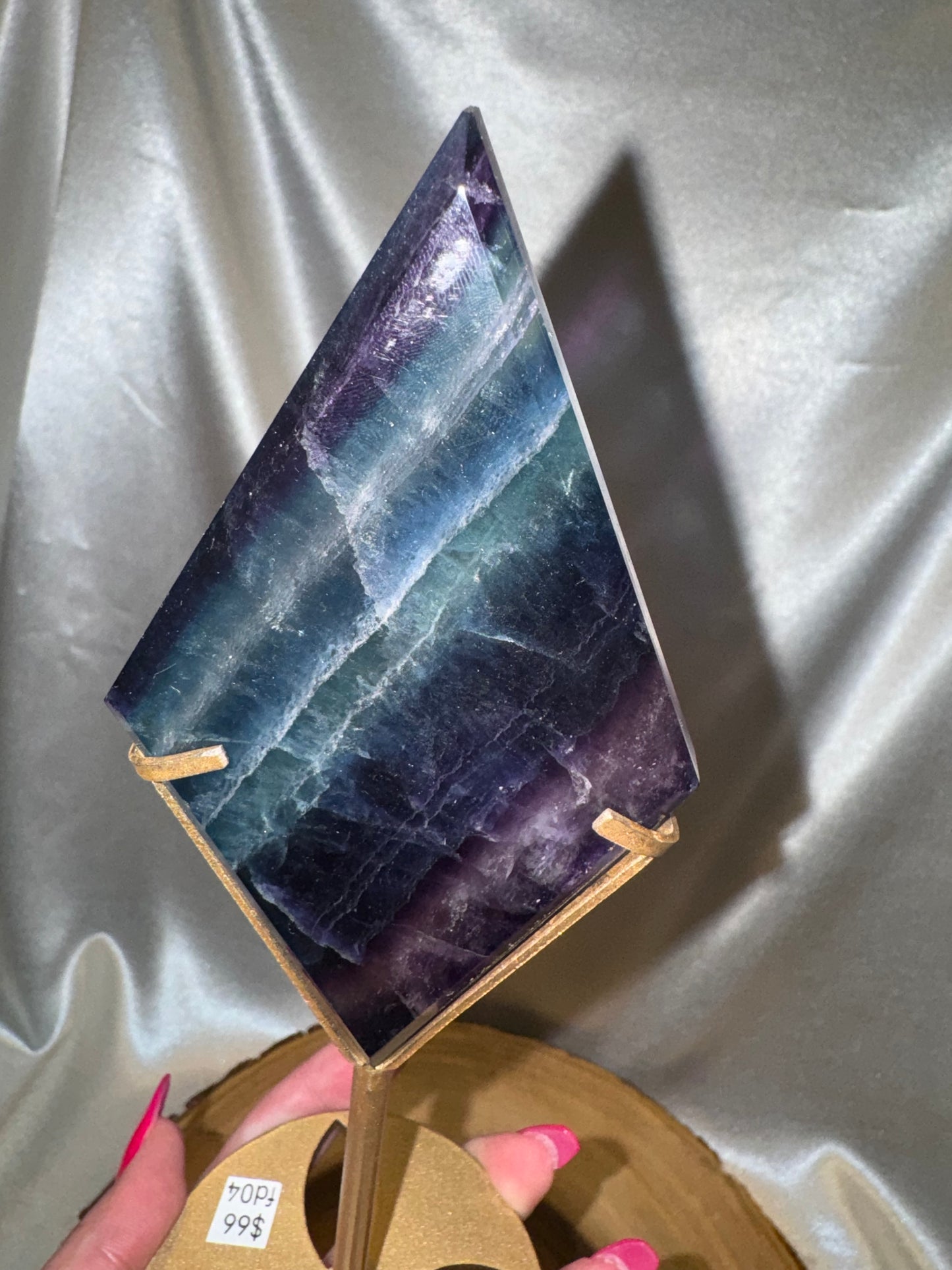 Fluorite Diamond on Stand AAA