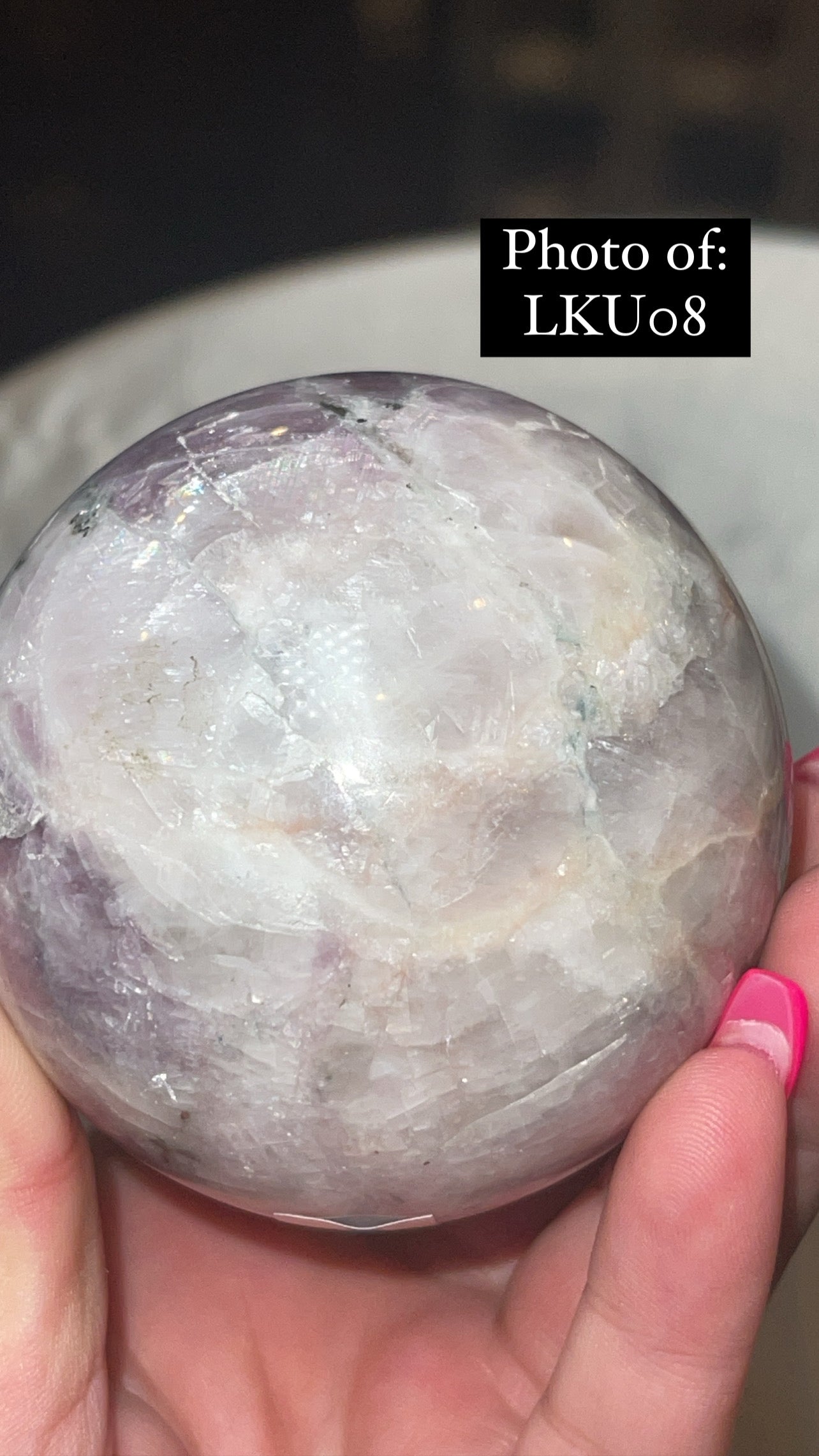 Kunzite High Grade Large Sphere