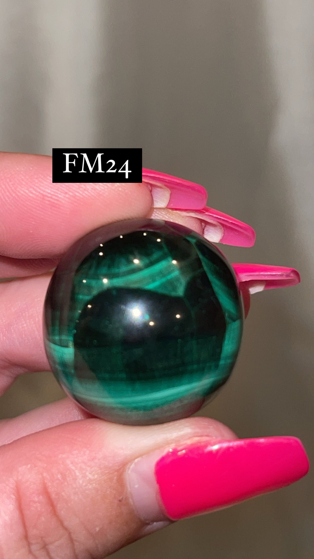 Velvet Fibrous Malachite AAA Sphere