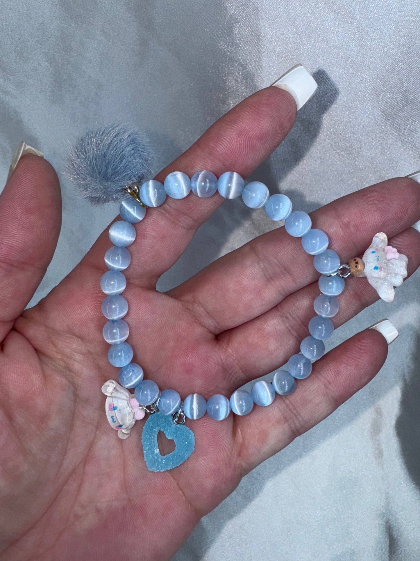 Cinnamoroll Blue Selenite 6mm Bracelet