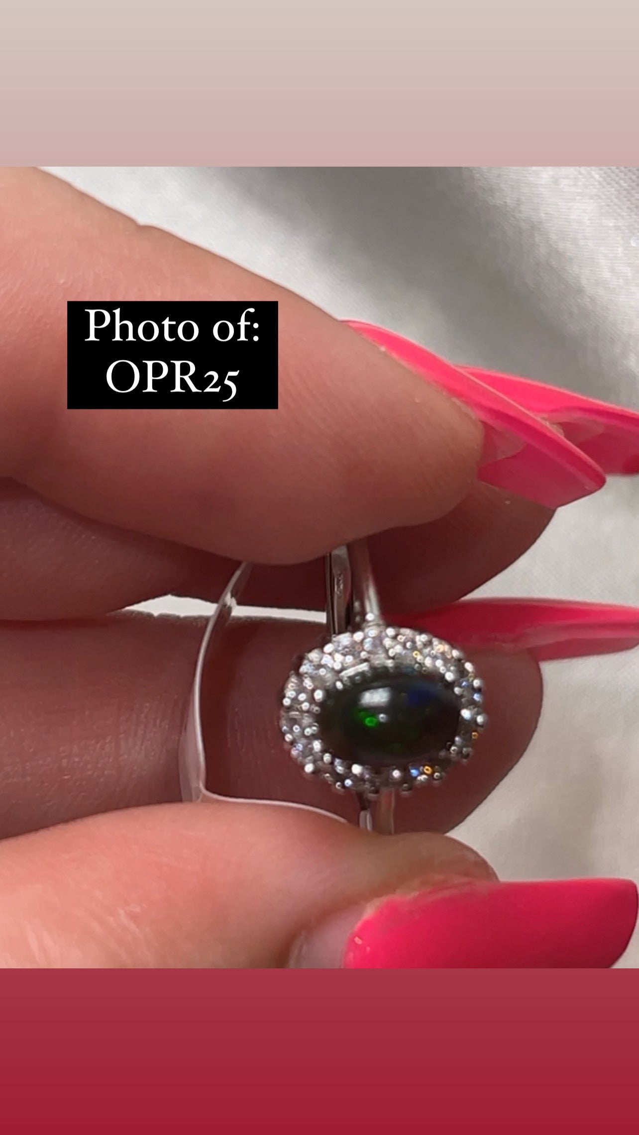 Ethiopian Welo Opal 925 Sterling Silver Adjustable Ring (Choose Your Own)