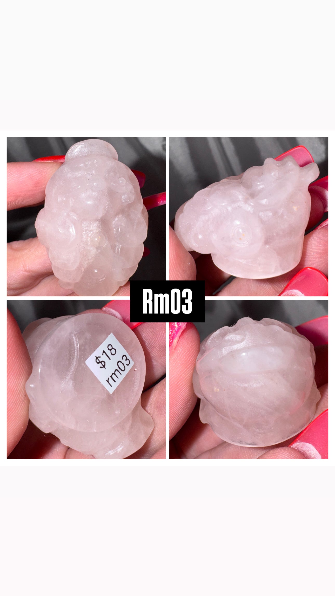 Rose Quartz Money Frog