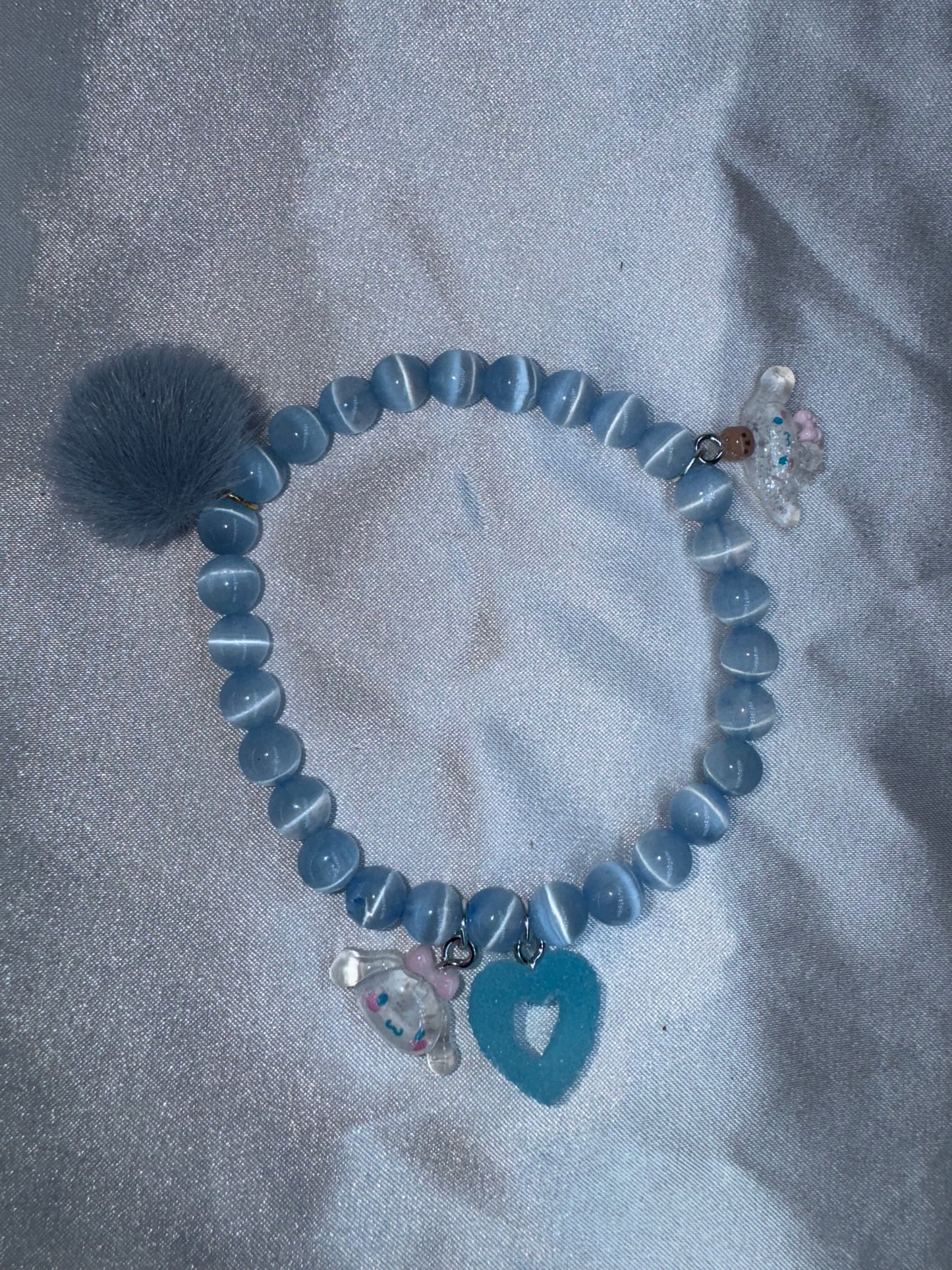 Cinnamoroll Blue Selenite 6mm Bracelet