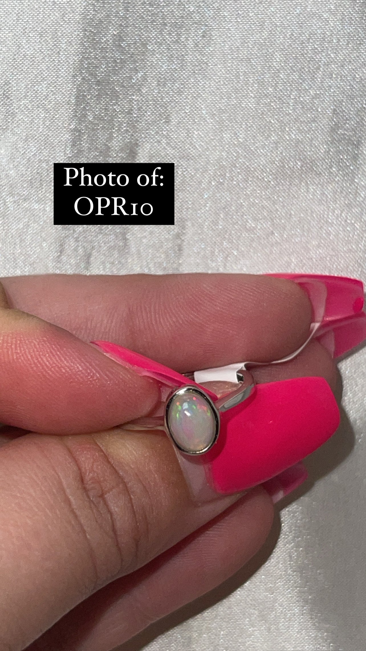 Ethiopian Welo Opal 925 Sterling Silver Adjustable Ring (Choose Your Own)