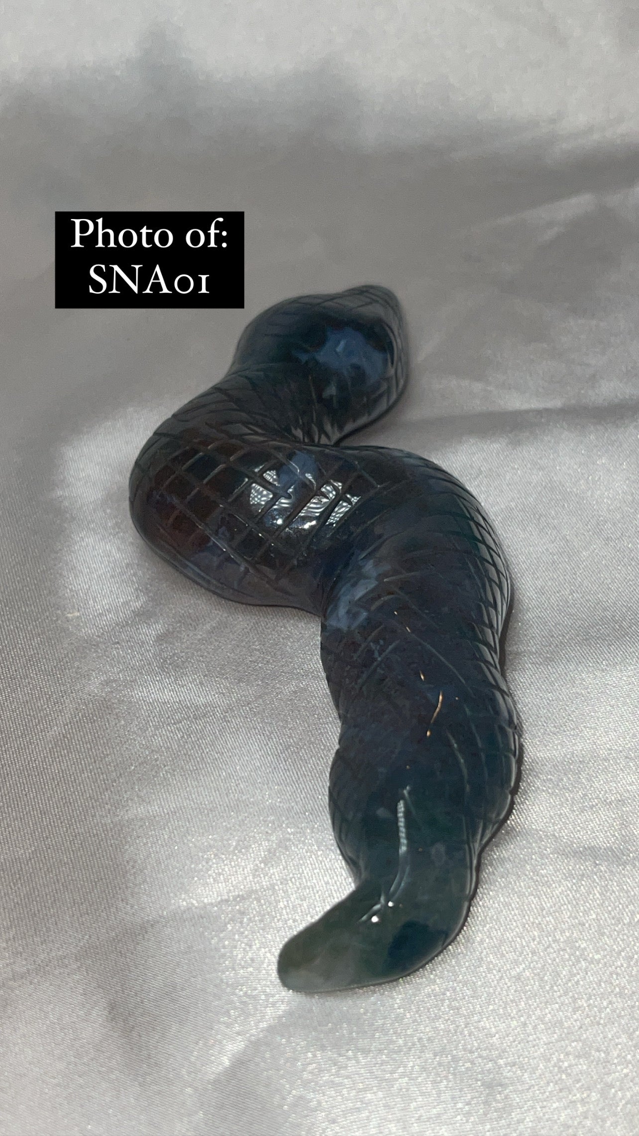 Moss Agate Large Snake
