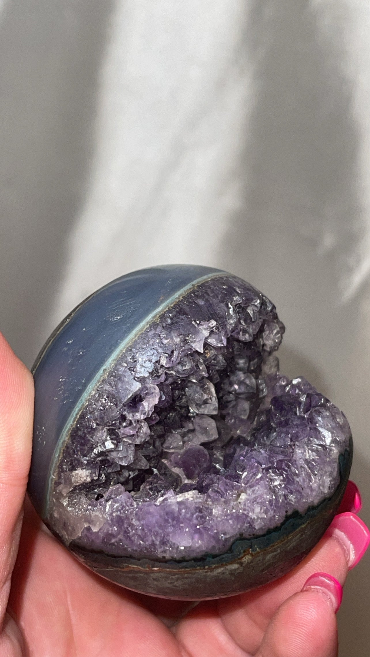 Amethyst High Grade Geode Sphere (62mm)
