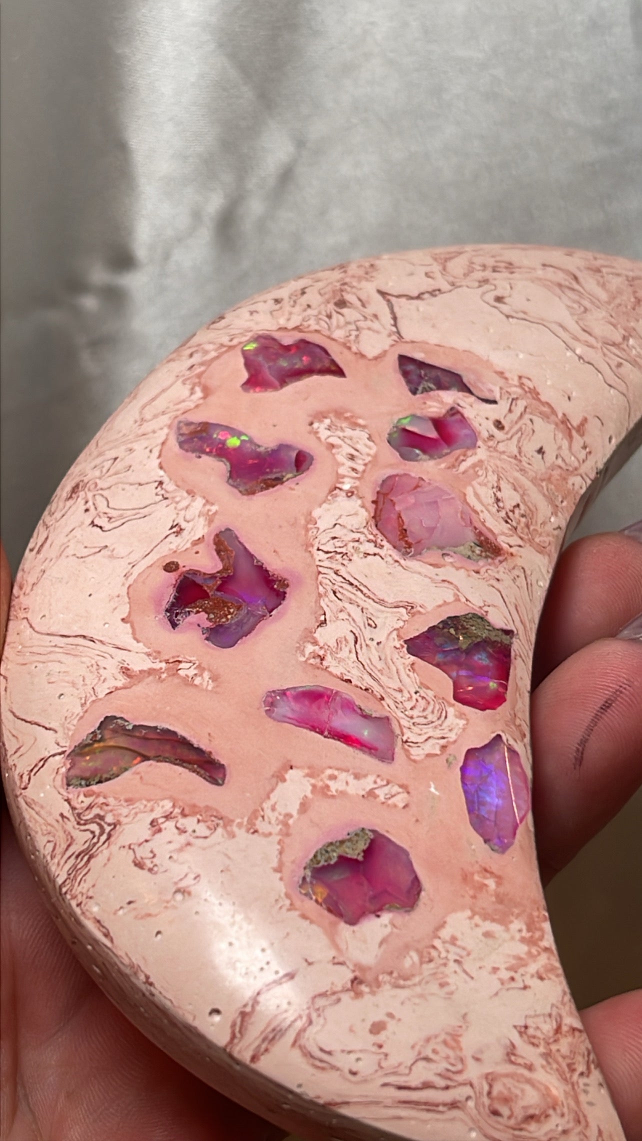 Mexican Fire Opal AAA XL Moon