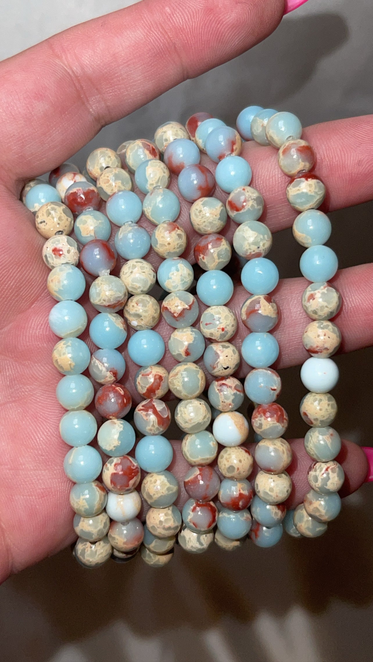 Sea Sediment 6mm Bracelet