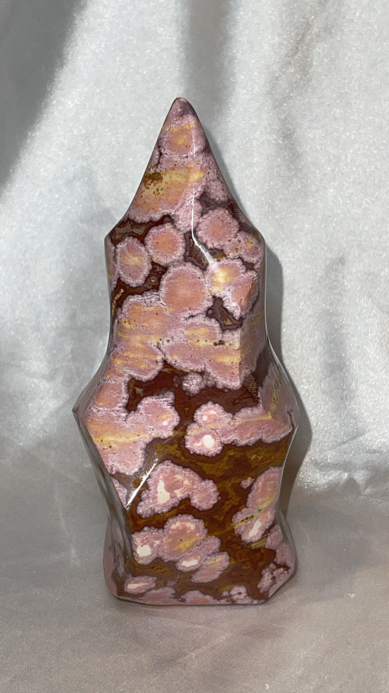 Pink Ocean Jasper AAA Large Flame