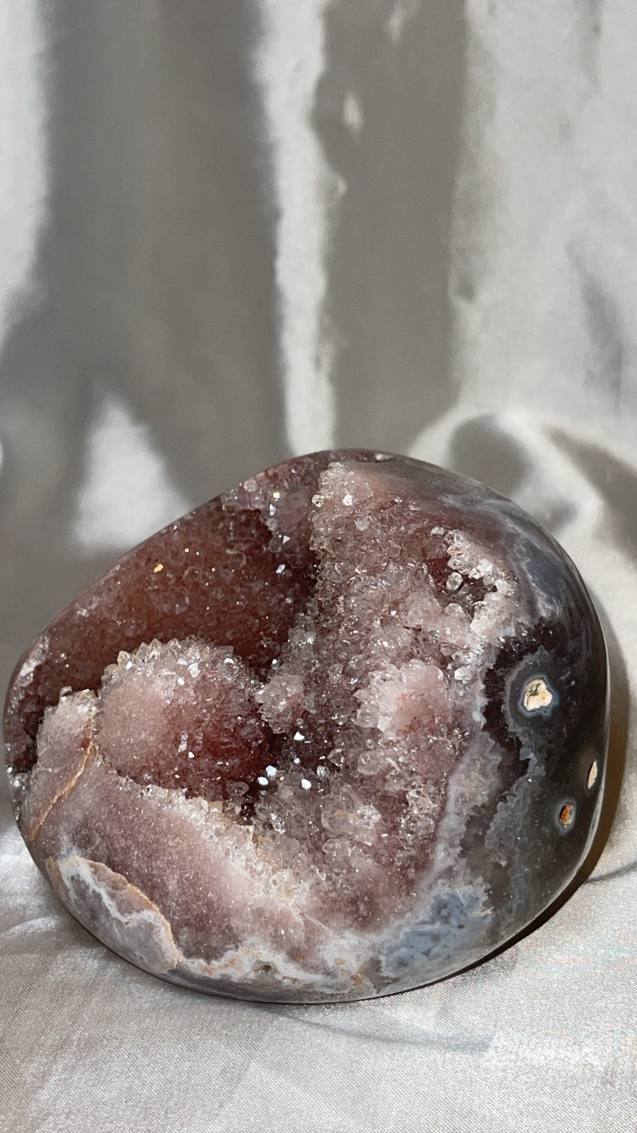 Pink Amethyst Druzy XL Freeform