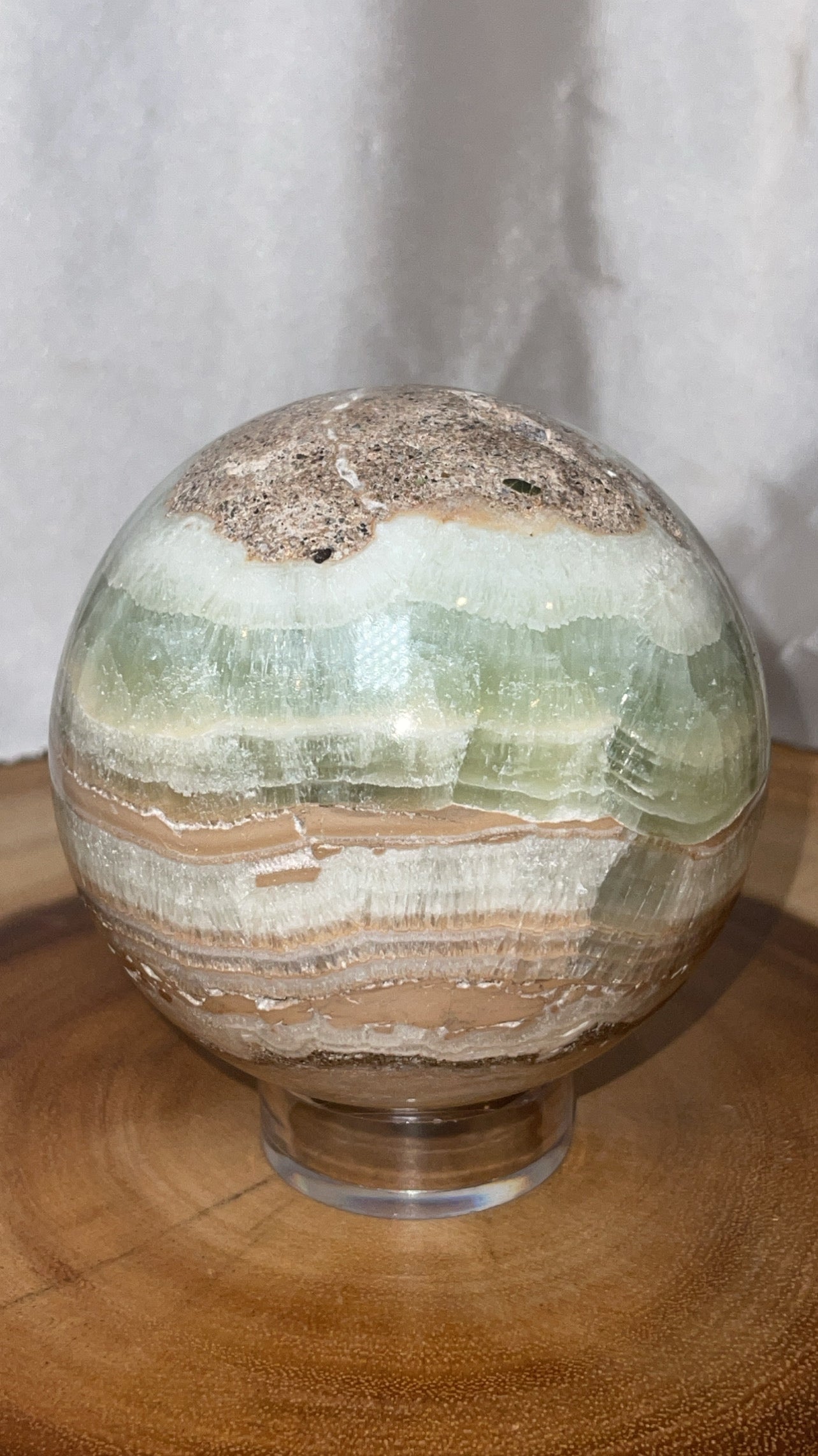 Blue Caribbean Calcite XL Sphere (93mm)