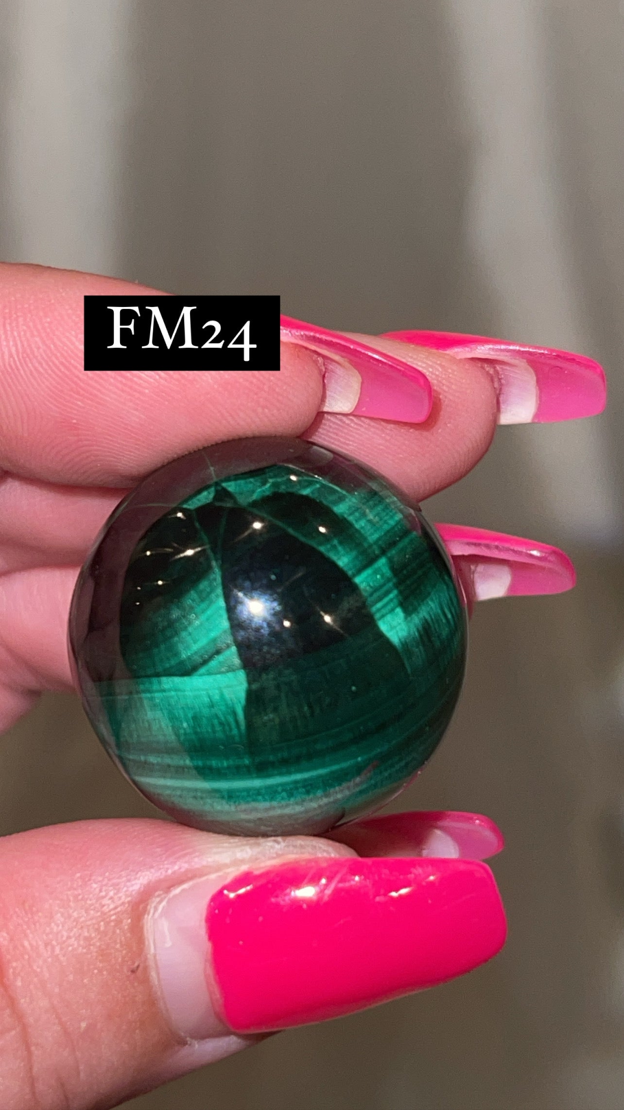 Velvet Fibrous Malachite AAA Sphere