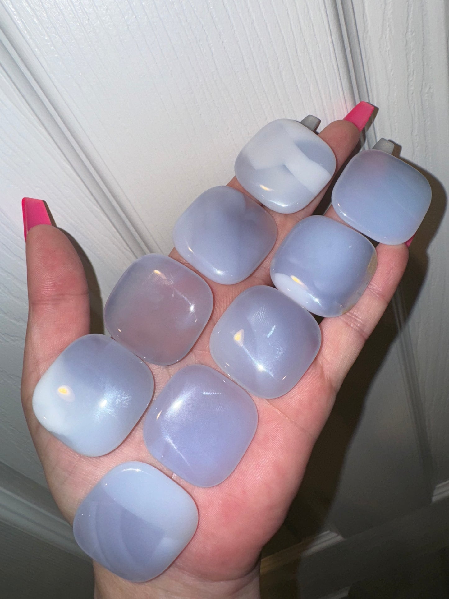 Blue Chalcedony Pillow Palmstone