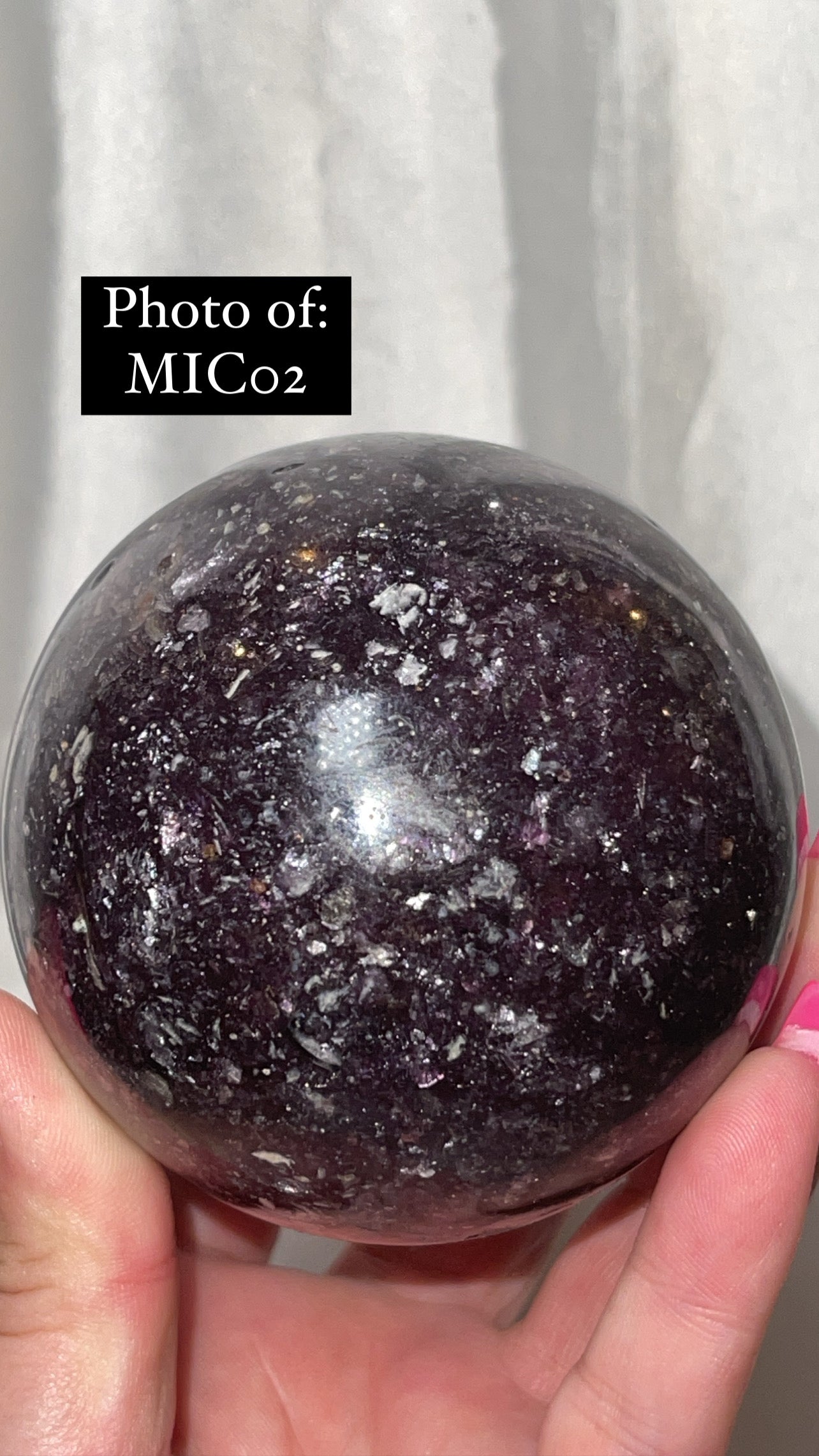 Mica Lepidolite XL Sphere
