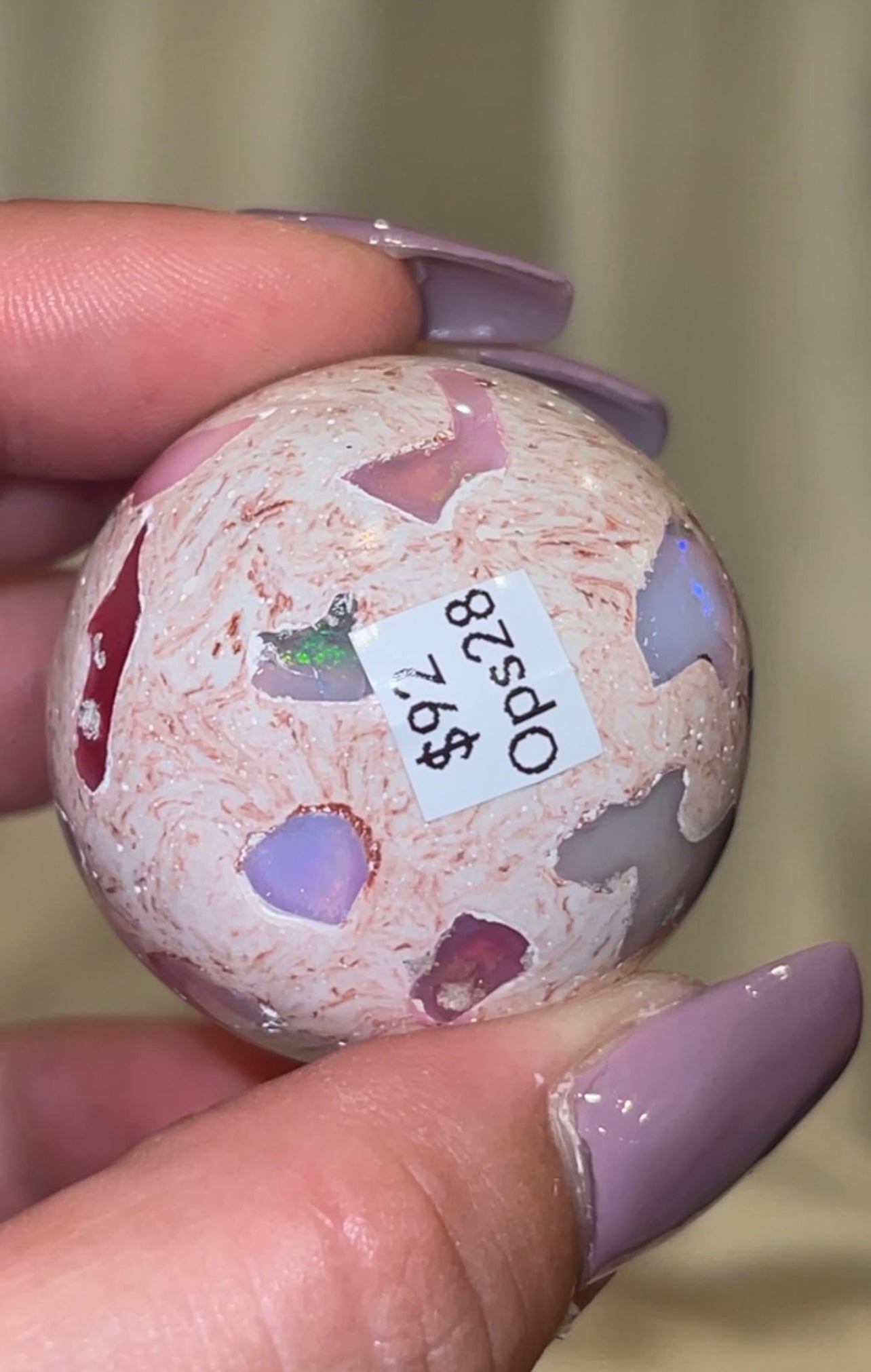 Mexican Fire Opal AAA Sphere