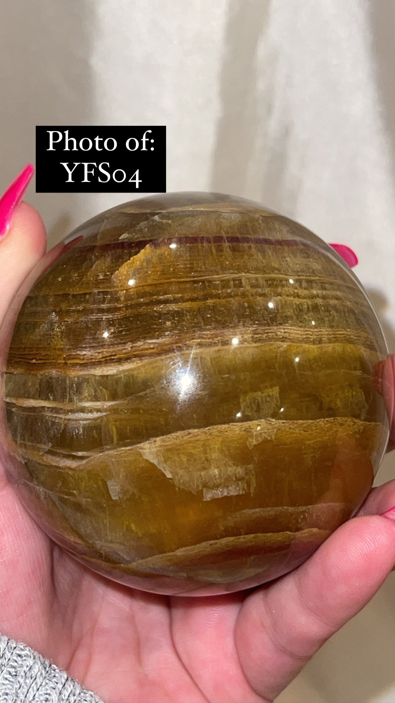 Bumblebee Fluorite Large Sphere