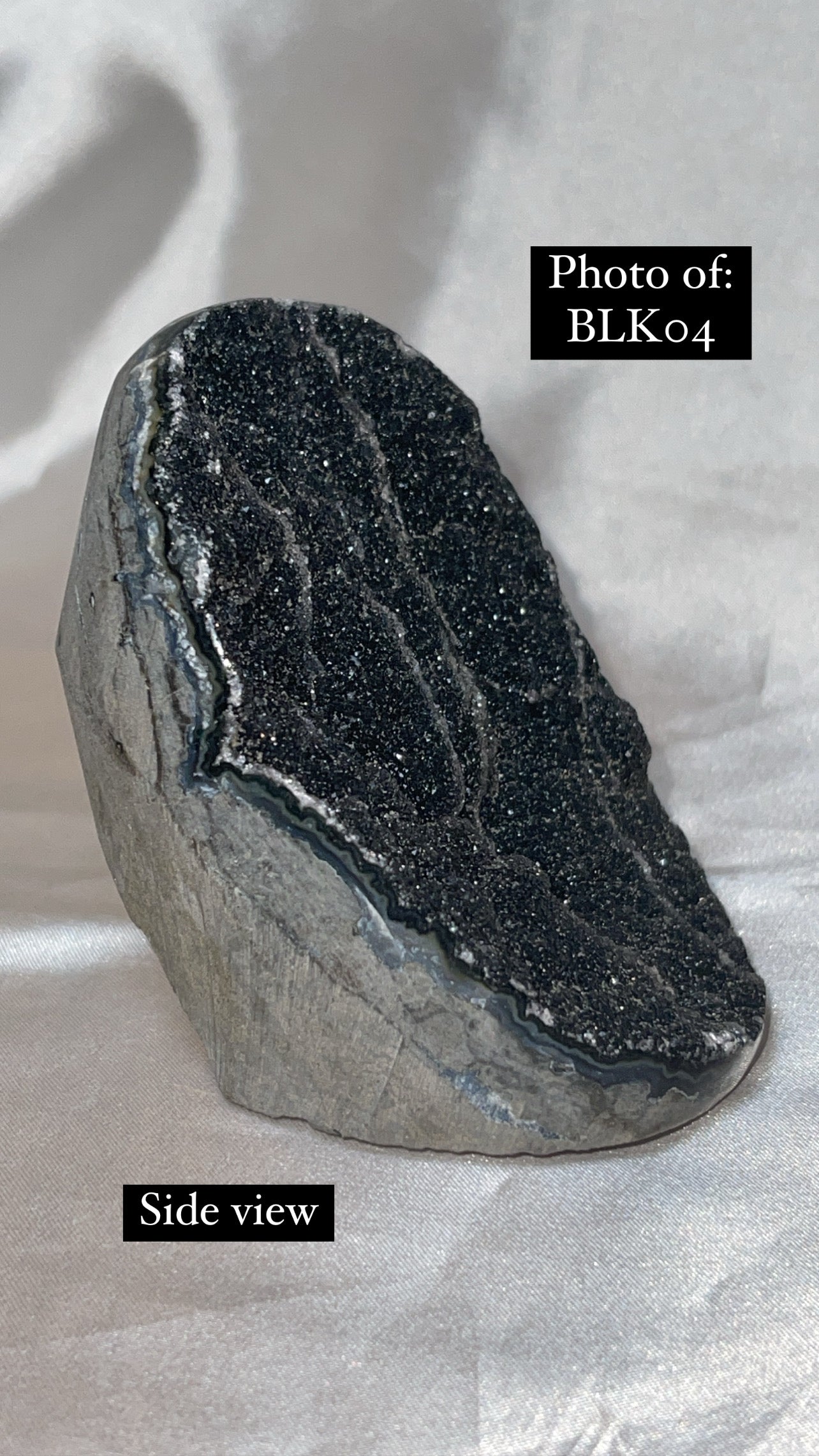 Black Amethyst Cut Base