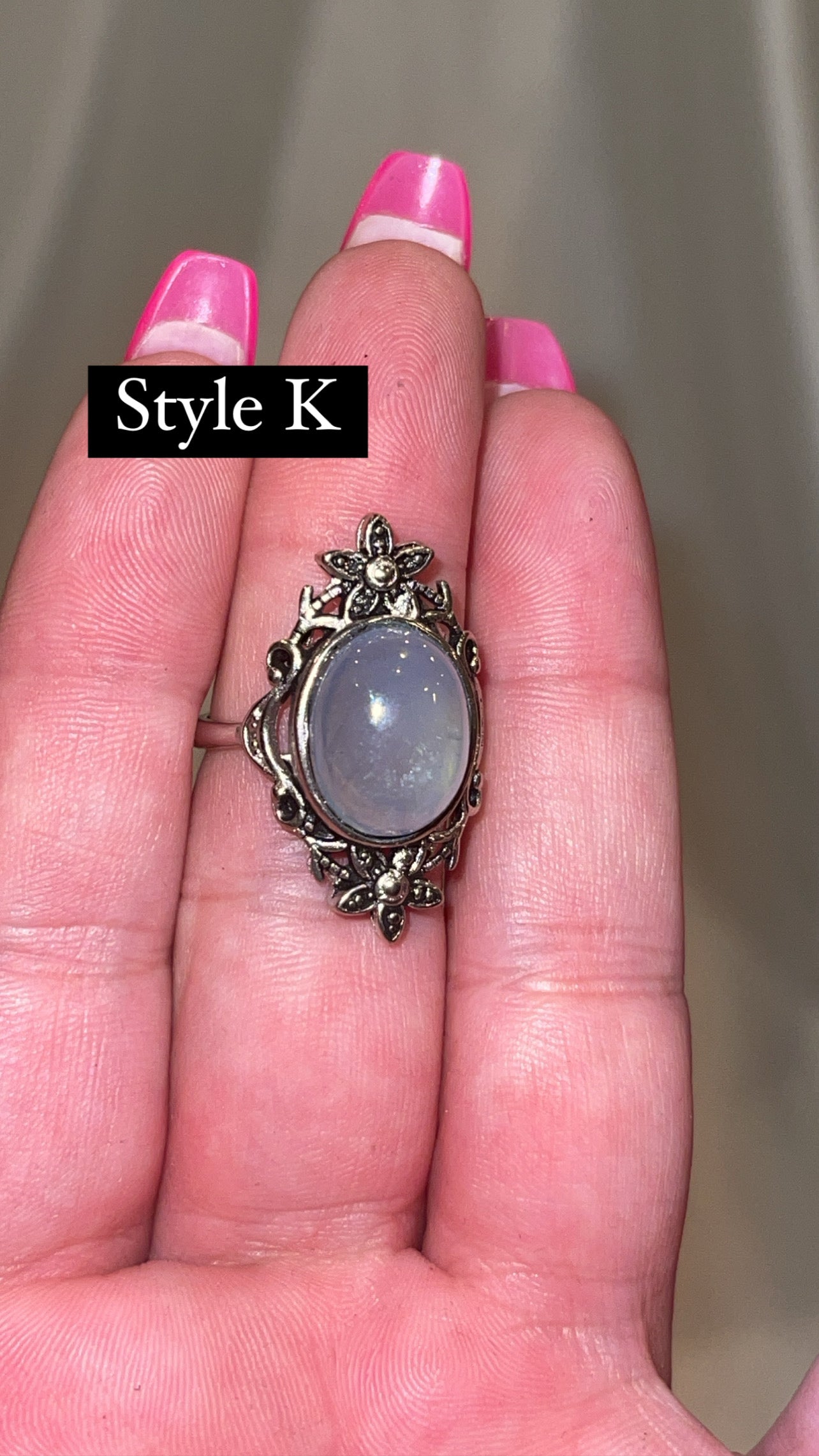 Aquamarine AAA Adjustable Ring