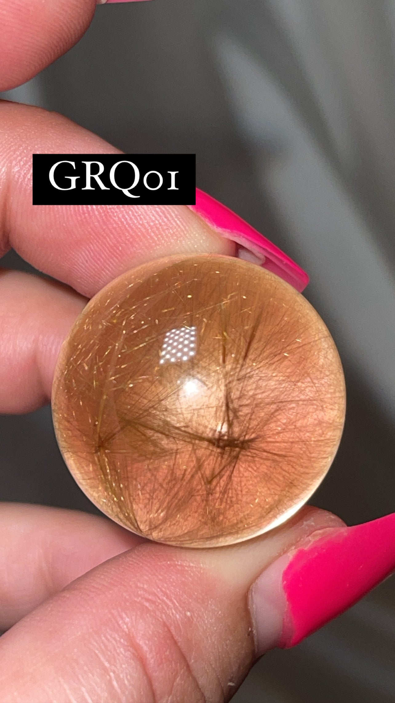 Gold Rutile Quartz AAA Sphere