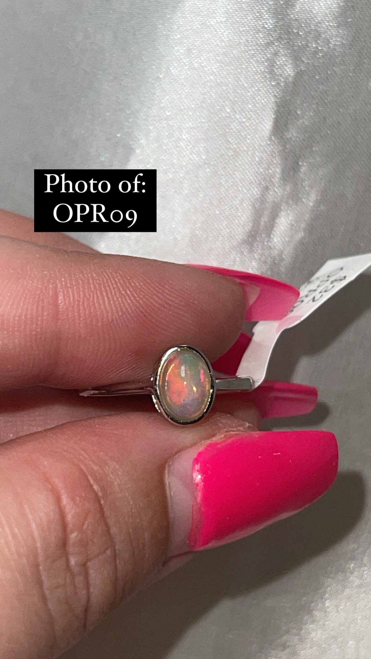 Ethiopian Welo Opal 925 Sterling Silver Adjustable Ring (Choose Your Own)