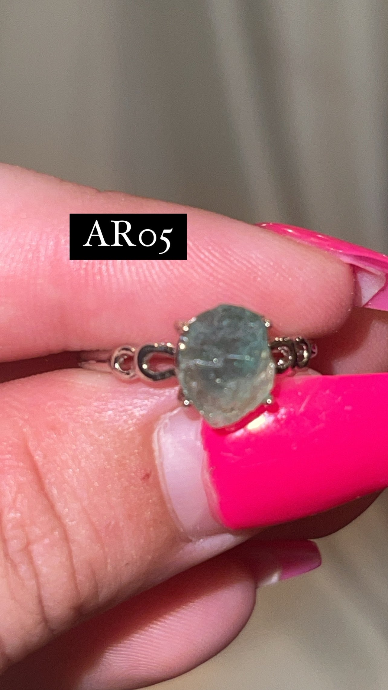 Aquamarine Raw Adjustable Ring (Choose Your Own)