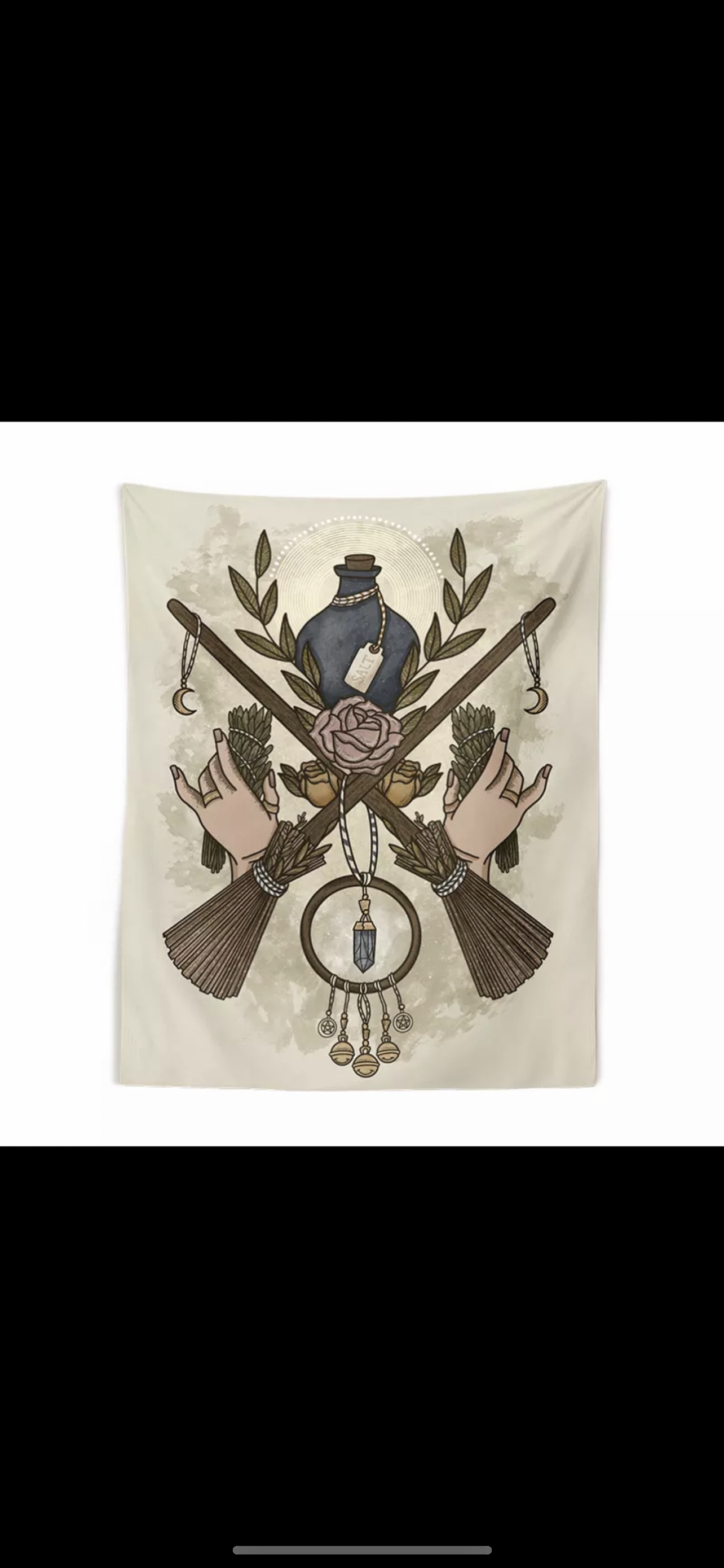 Witches Brooms Wall Hanging