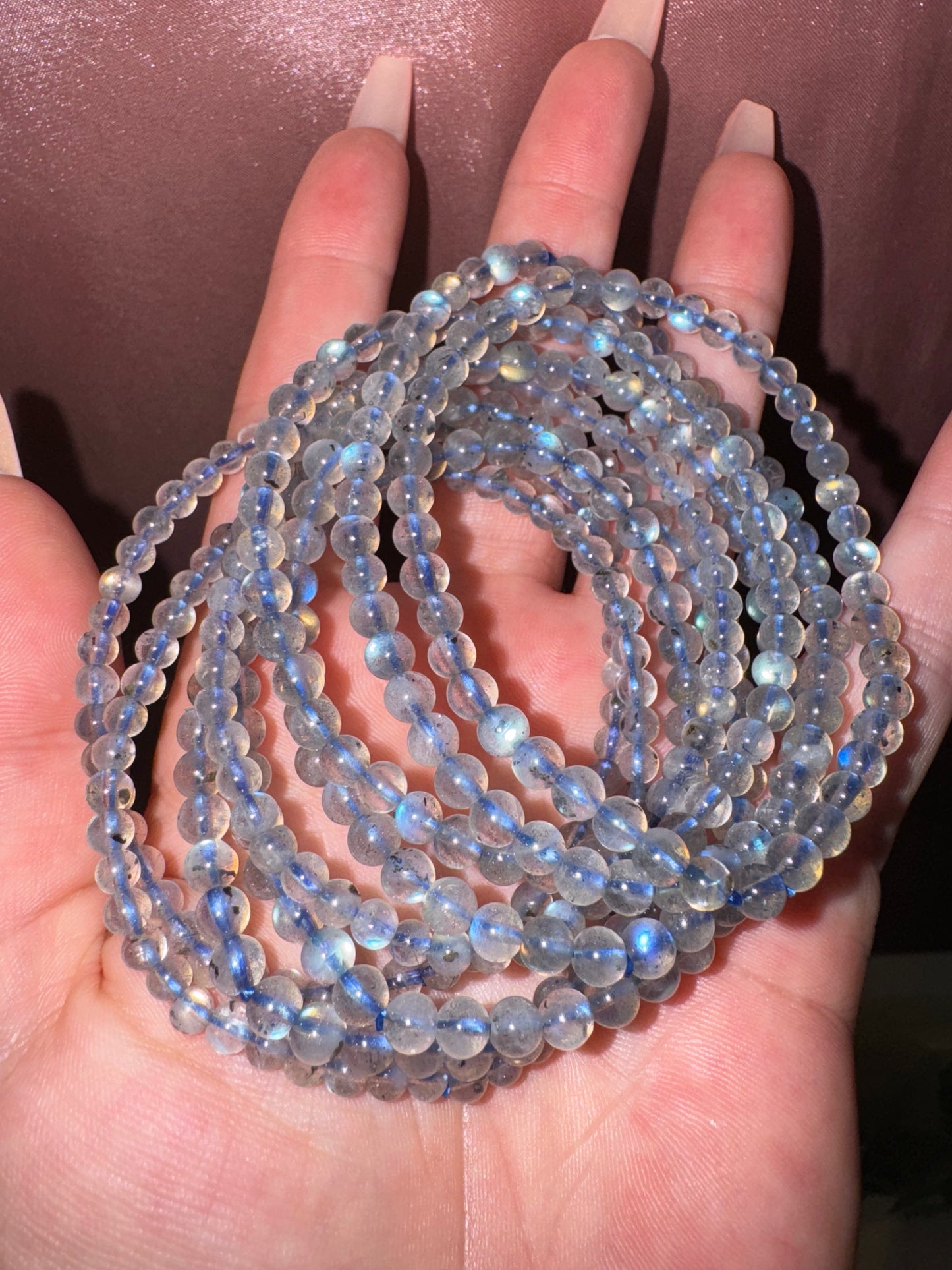 Labradorite high grade 5mm bracelet