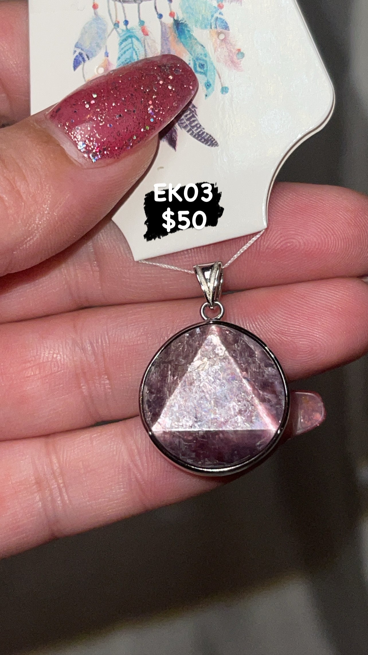 Gem Lepidolite Pendant (Choose Your Own!)