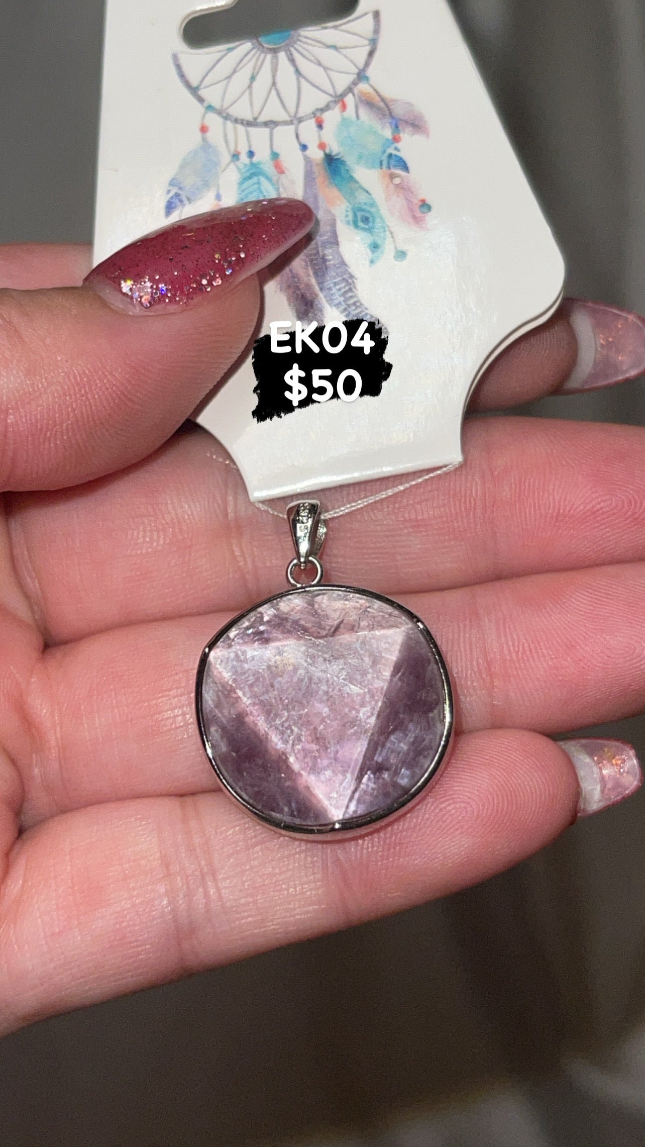Gem Lepidolite Pendant (Choose Your Own!)