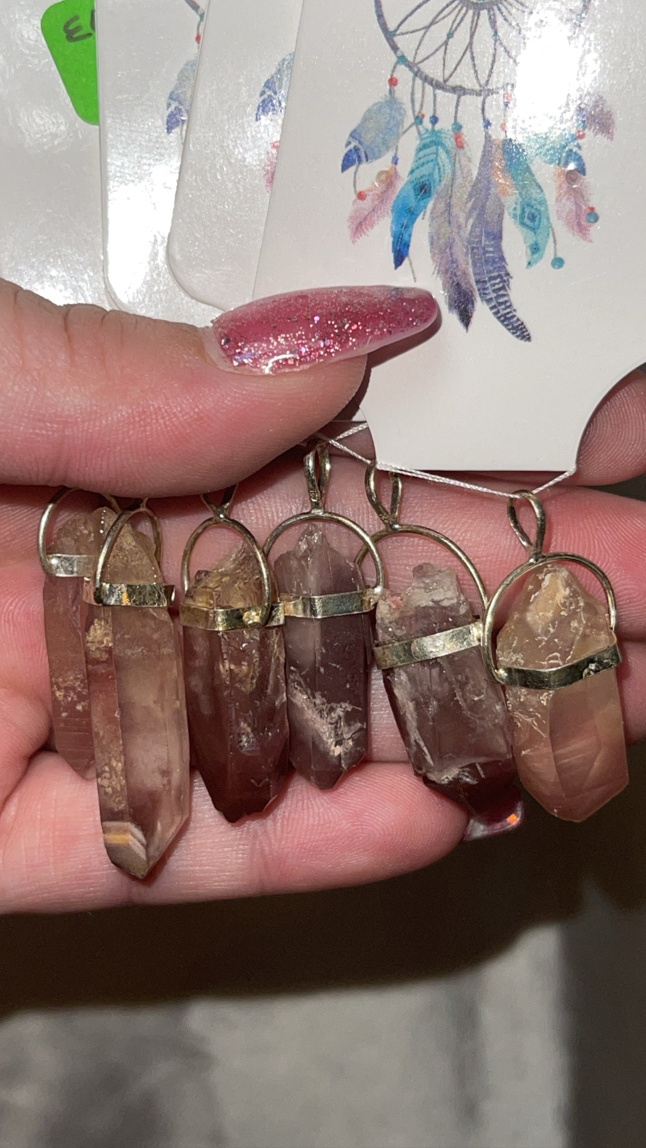 Pink Lithium Raw Point 925 Pendant (Choose Your Own!)