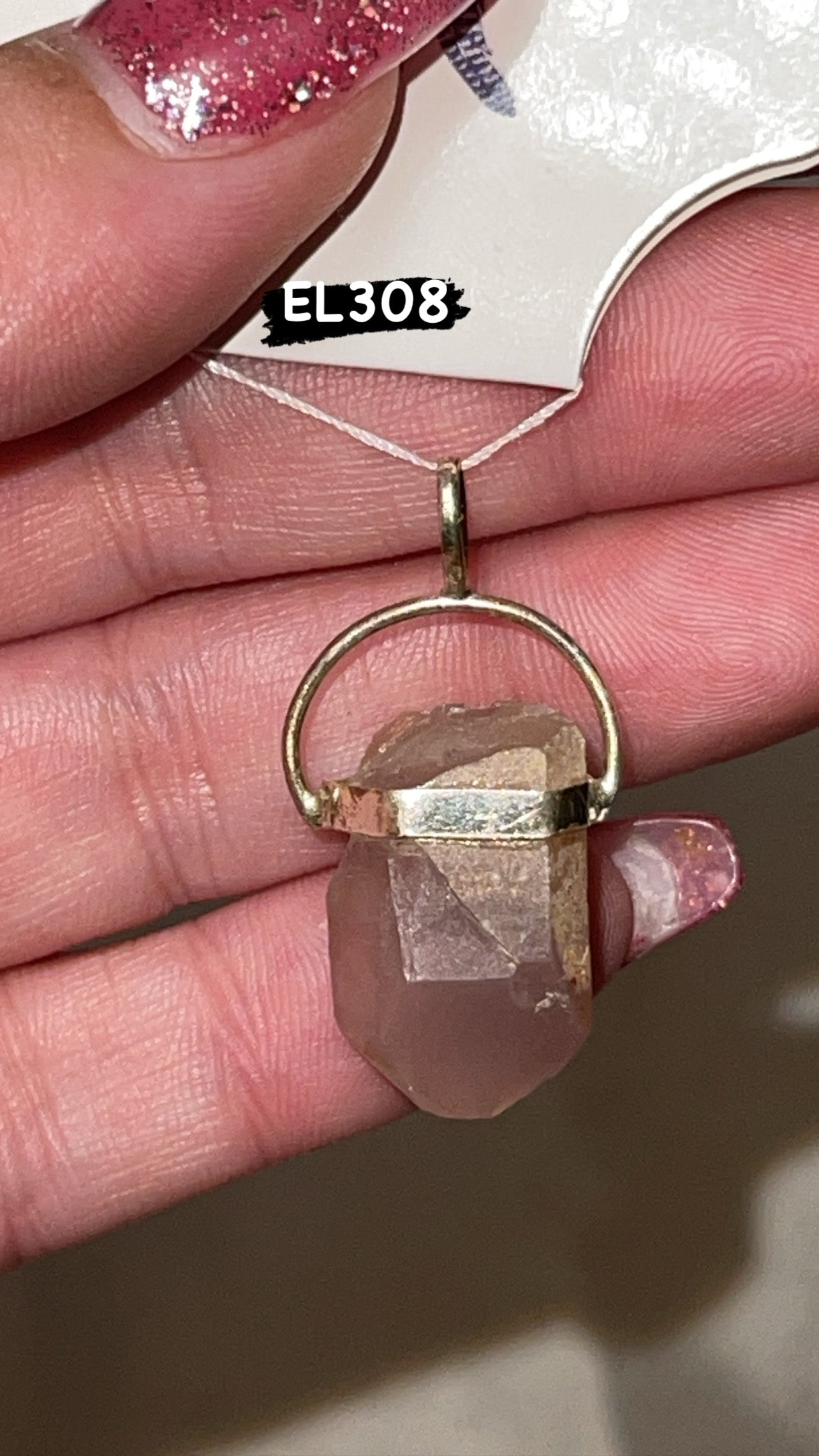 Pink Lithium Raw Point 925 Pendant (Choose Your Own!)
