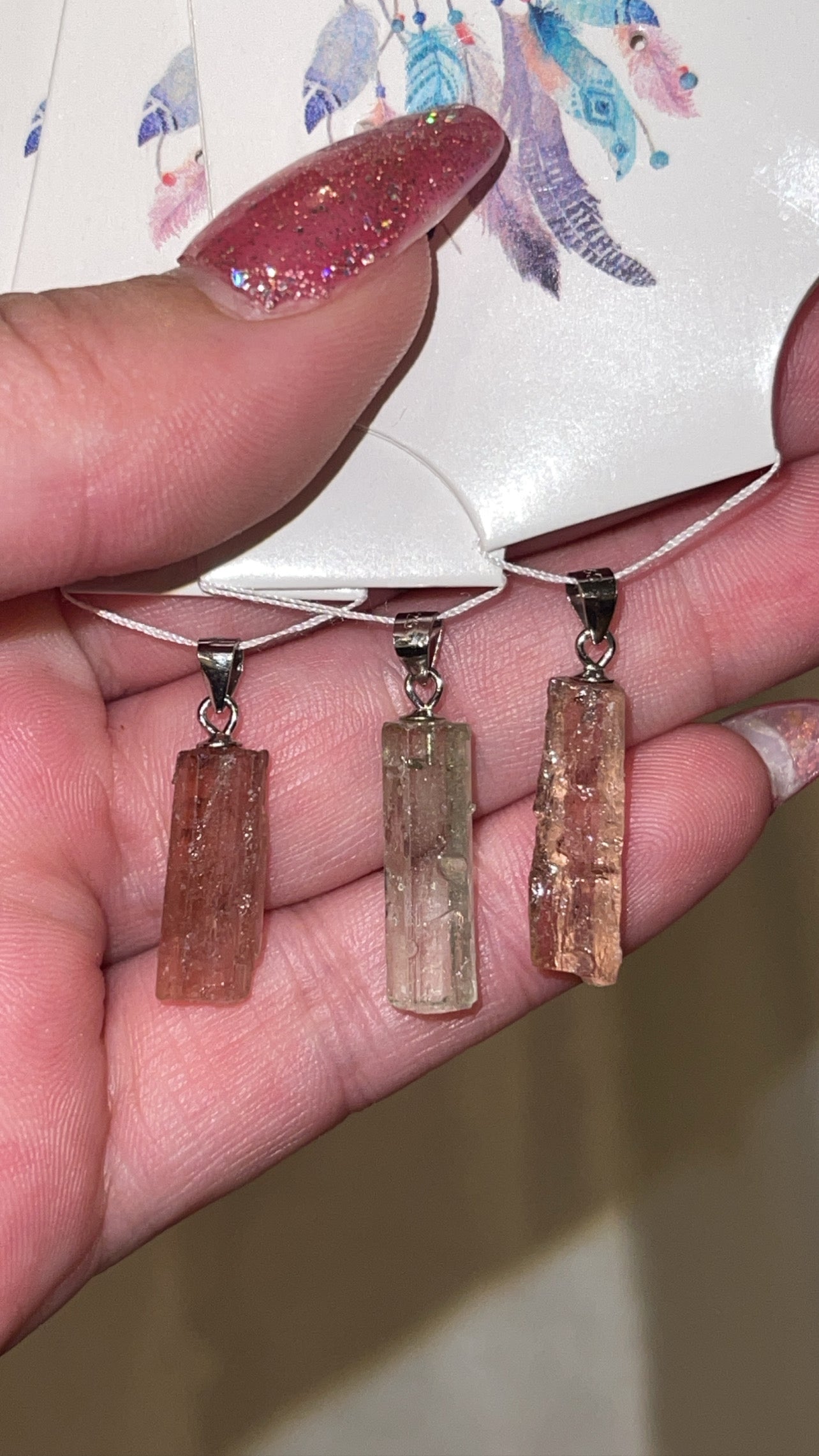 Tourmaline Raw 925 Pendant (Choose Your Own!)
