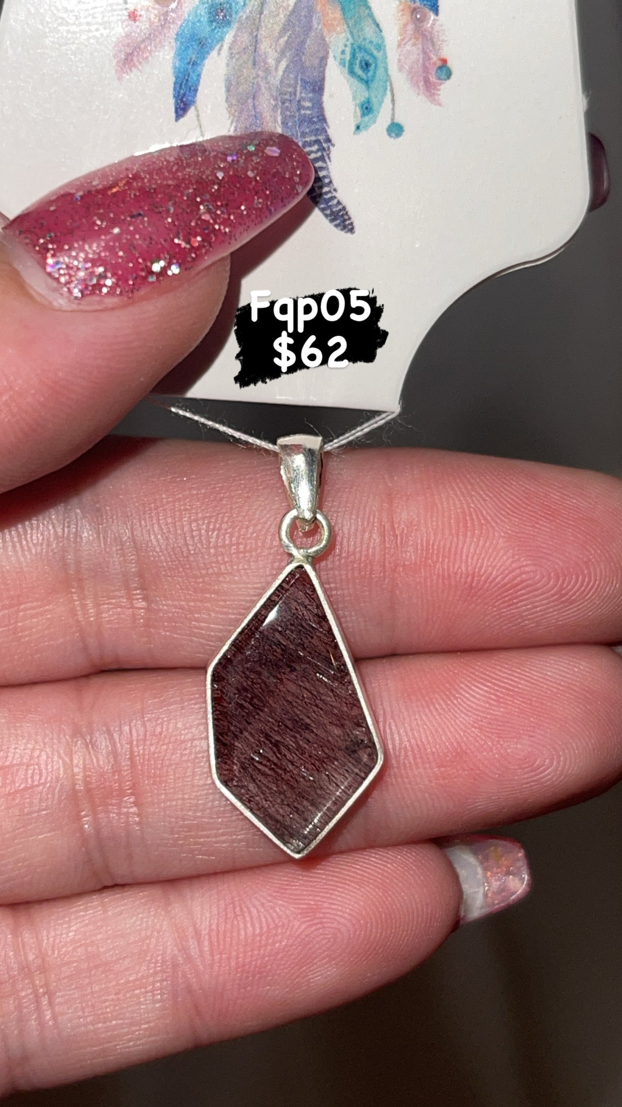 Firework Quartz Rare Pendant (Choose Your Own!)