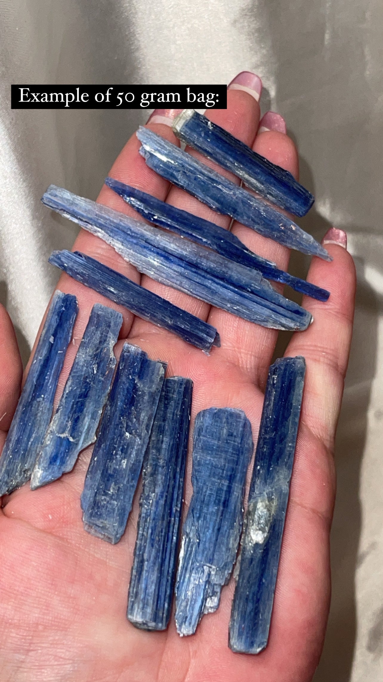 Blue Kyanite Long Blade 50g/100g Bundle