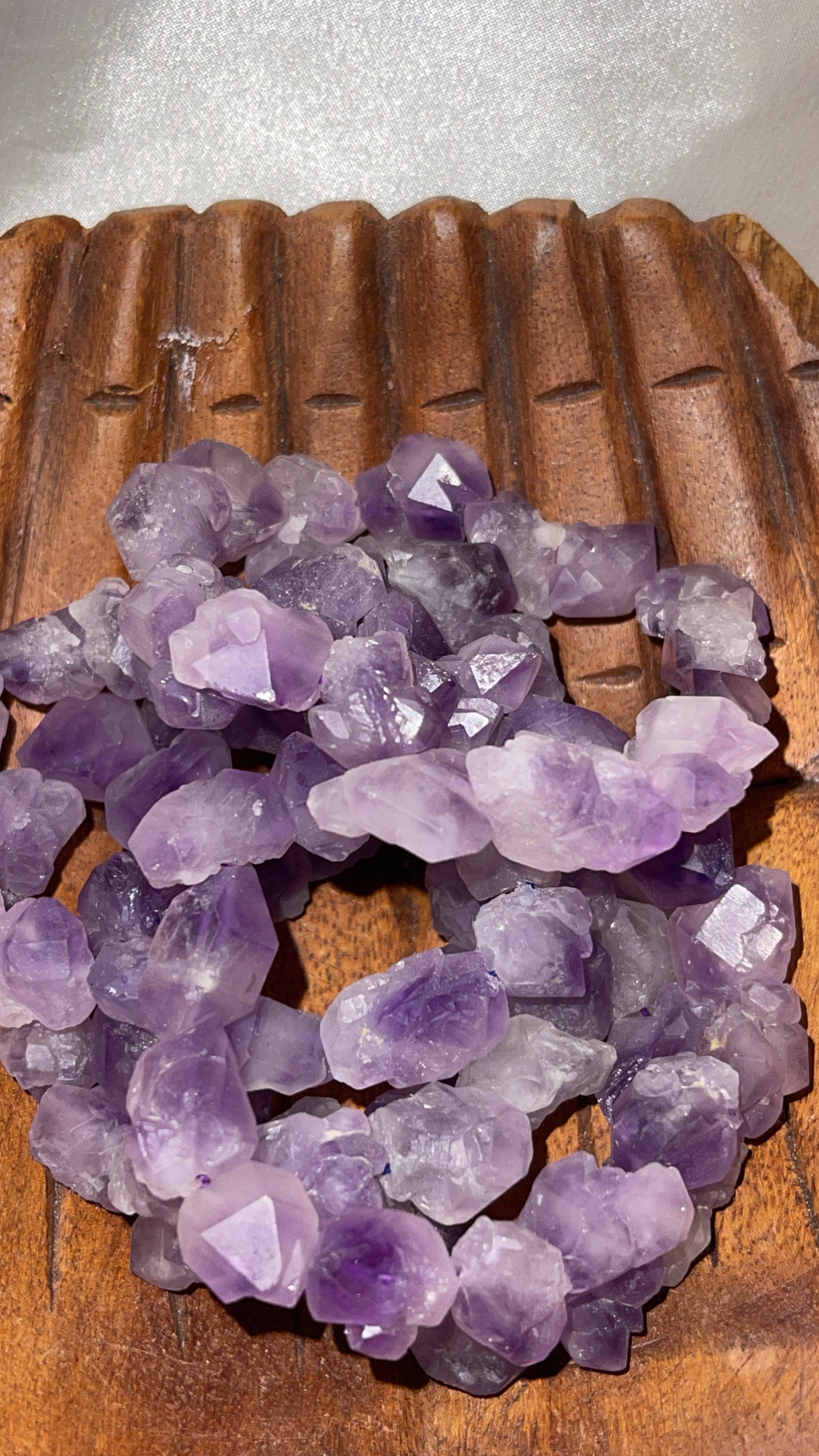 Amethyst Elestial Raw Bracelet