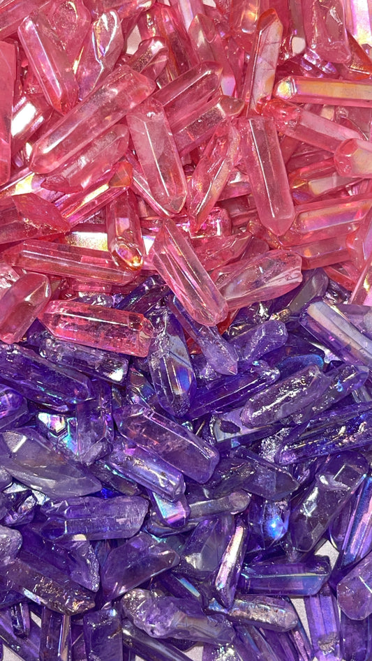 Aura Quartz Point (Purple/Pink)