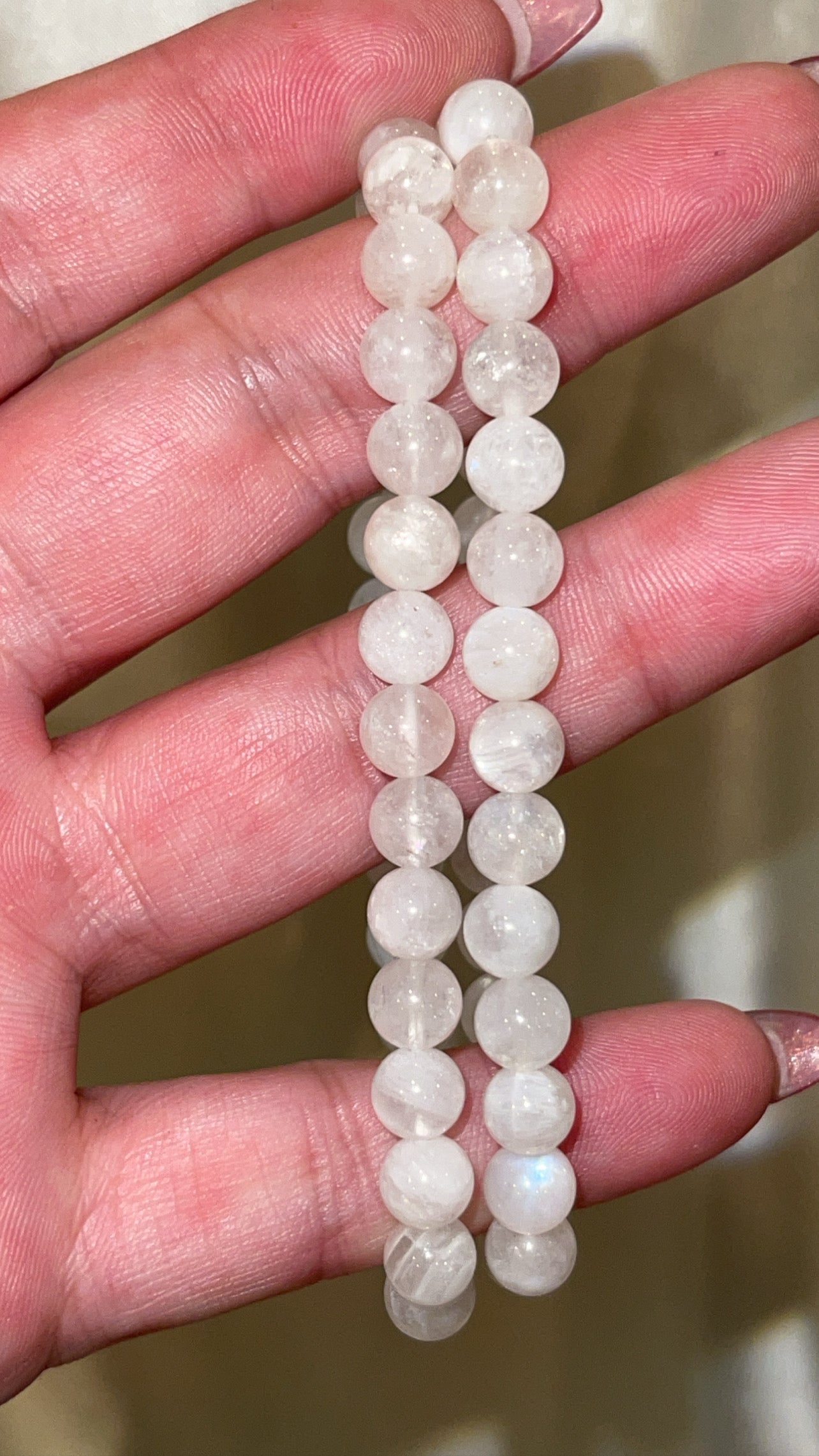 Rainbow Moonstone Bracelet 6mm/8mm
