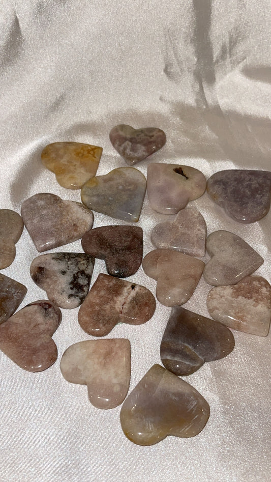 Pink Amethyst Small Heart (Choose Your Own)