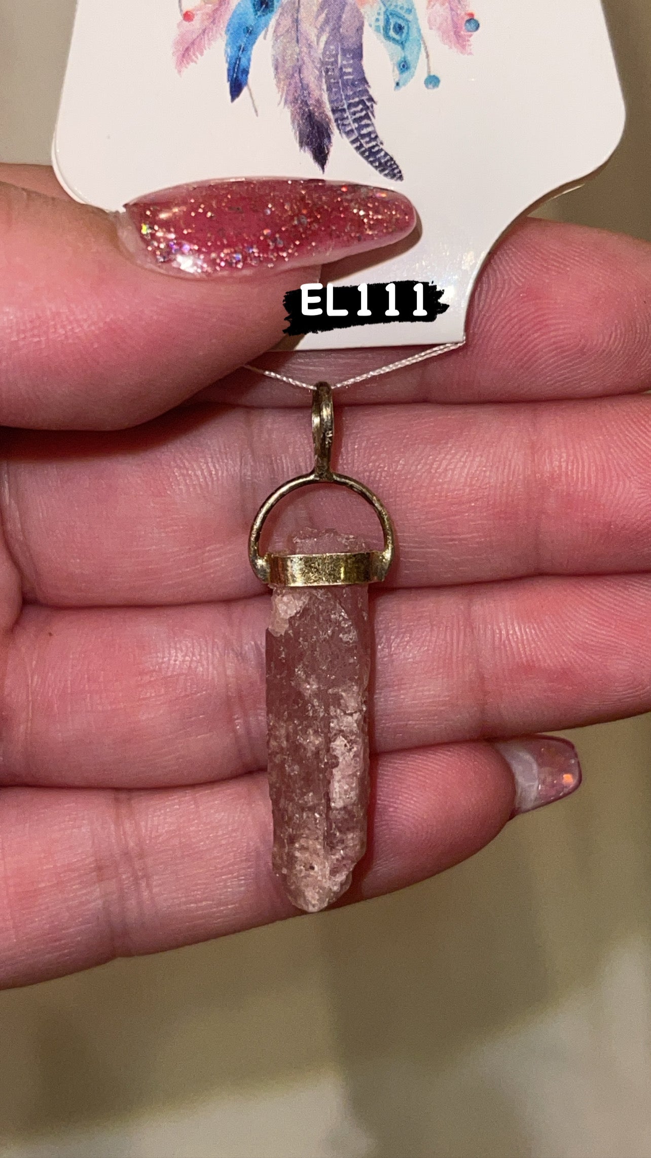 Raw Pink Tourmaline 925 Pendant (Choose Your Own!)