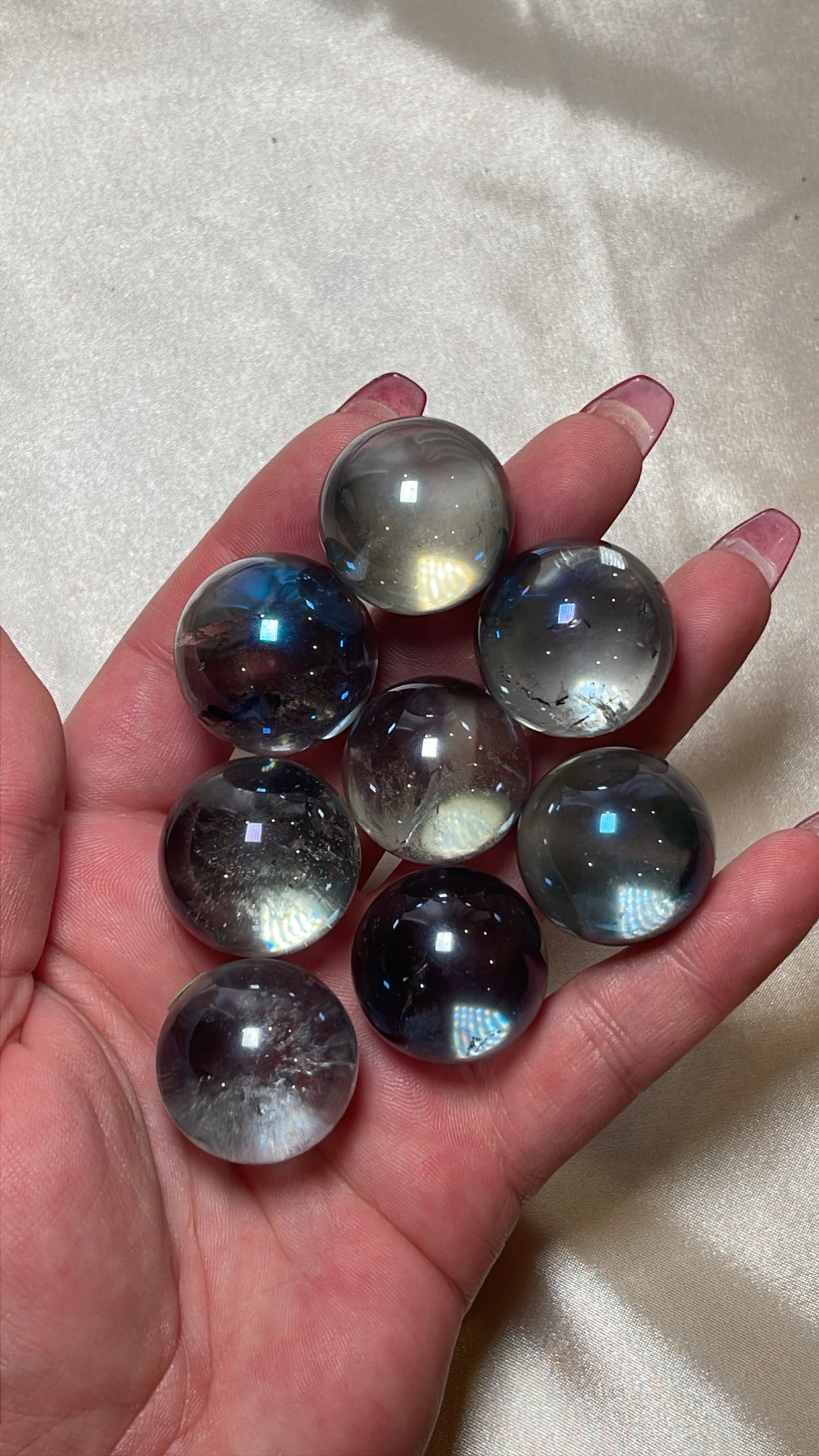 Blue Aura Quartz Sphere
