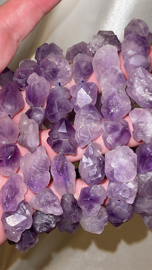 Amethyst Elestial Raw Bracelet