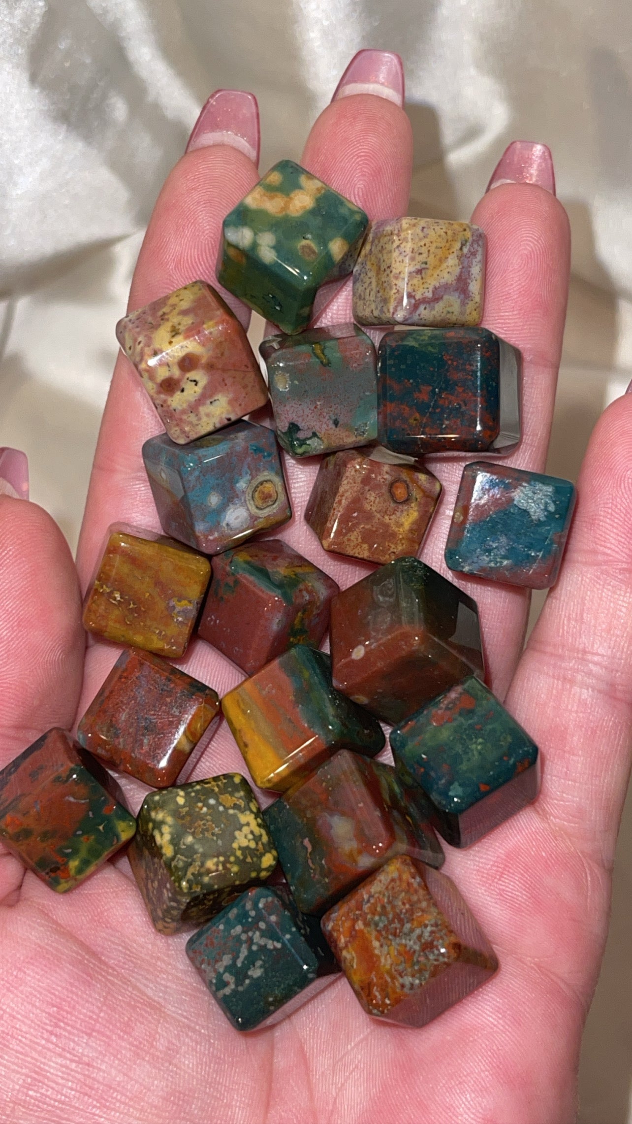 Ocean Jasper Cube