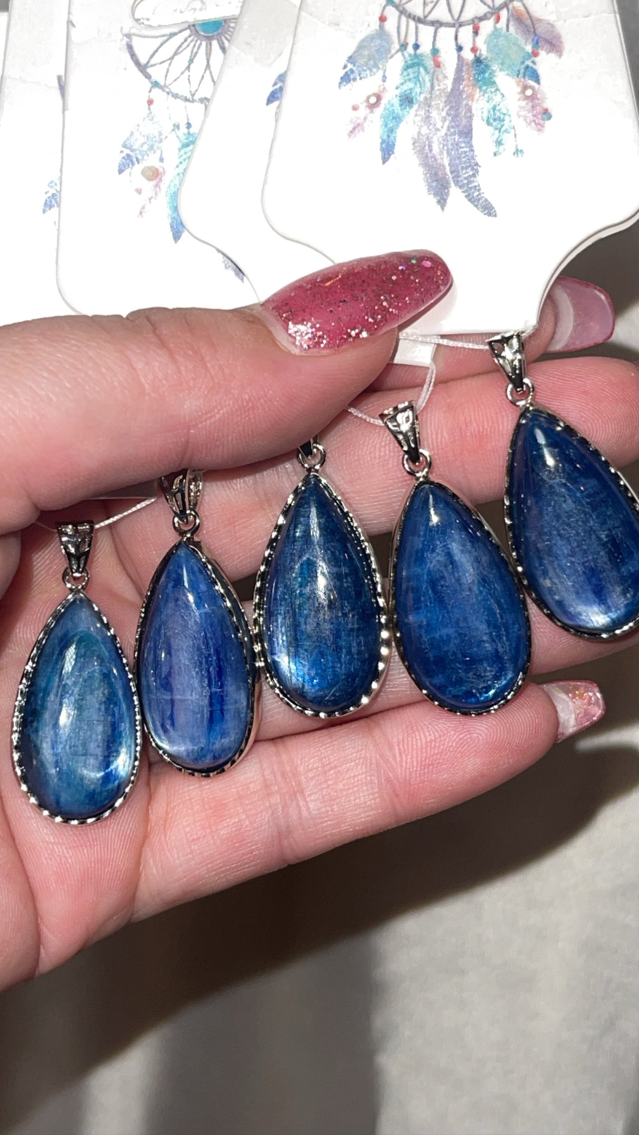 Blue Kyanite Teardrop Pendant