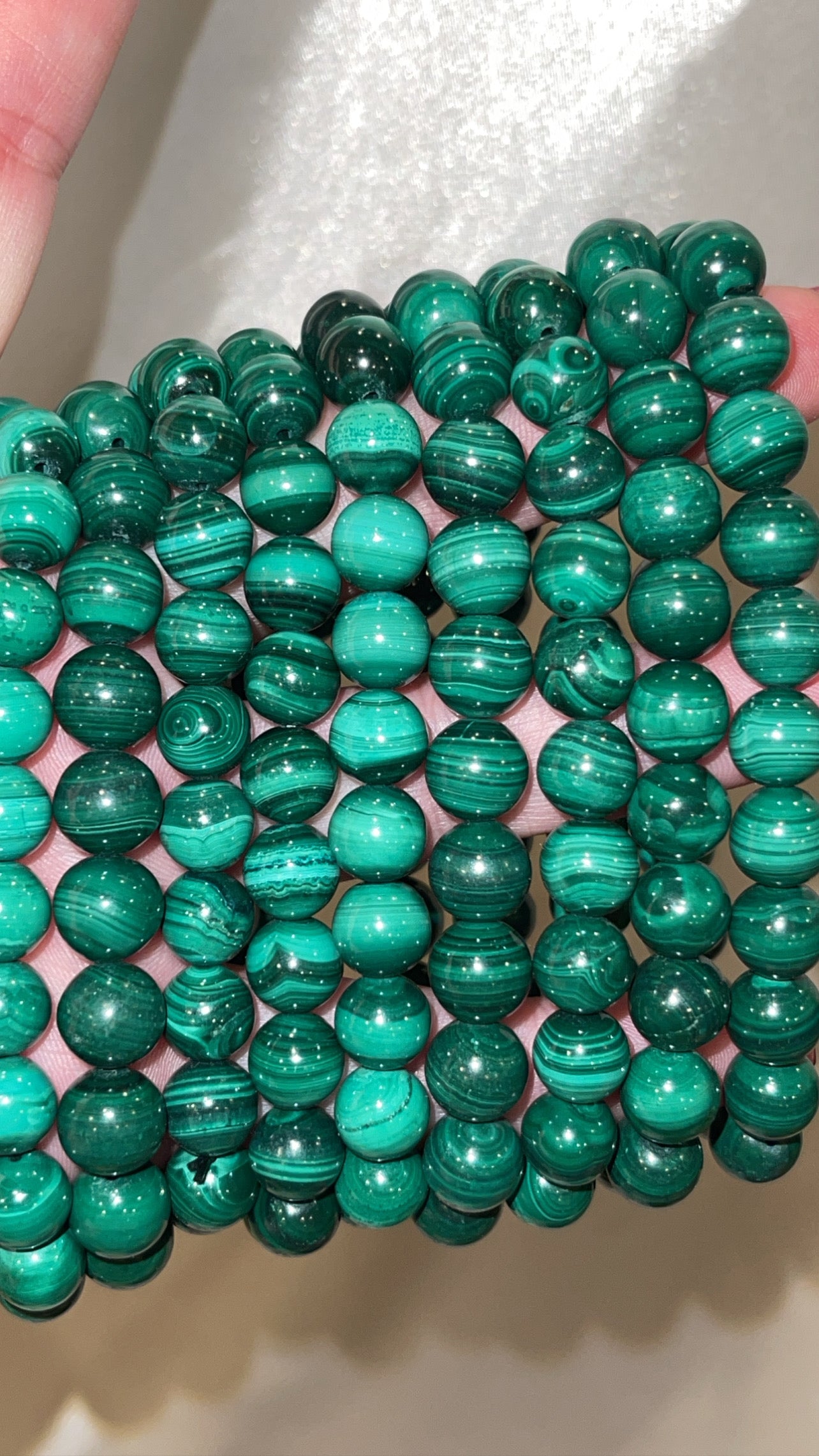 Malachite Bracelet 7mm/9mm