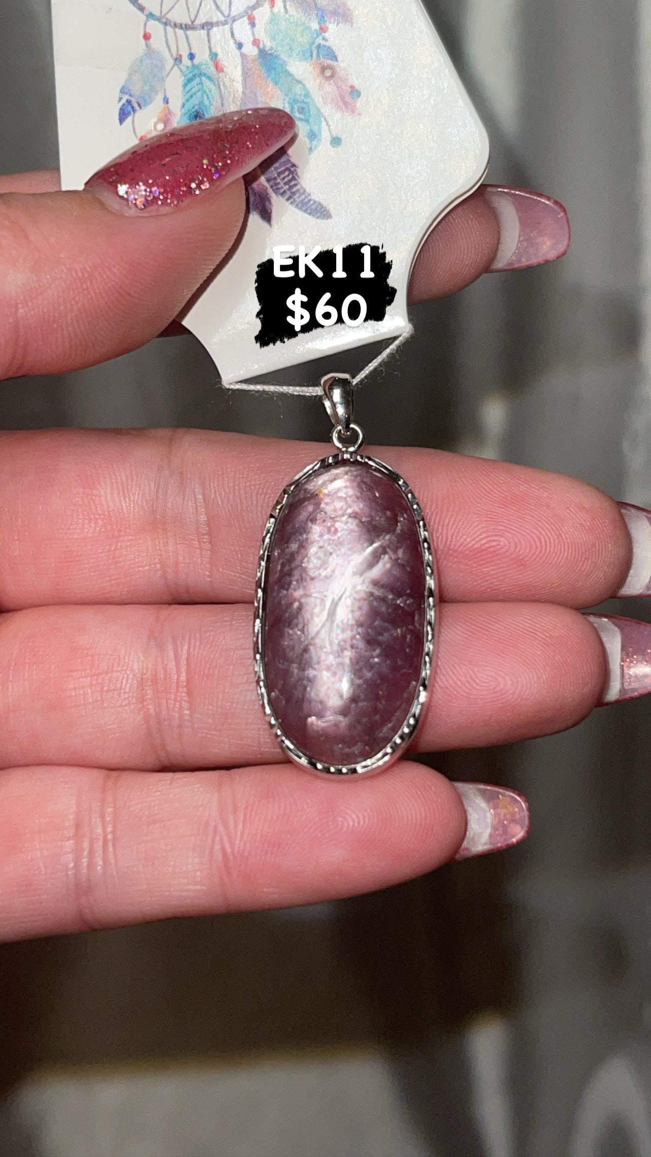 Gem Lepidolite Pendant (Choose Your Own!)