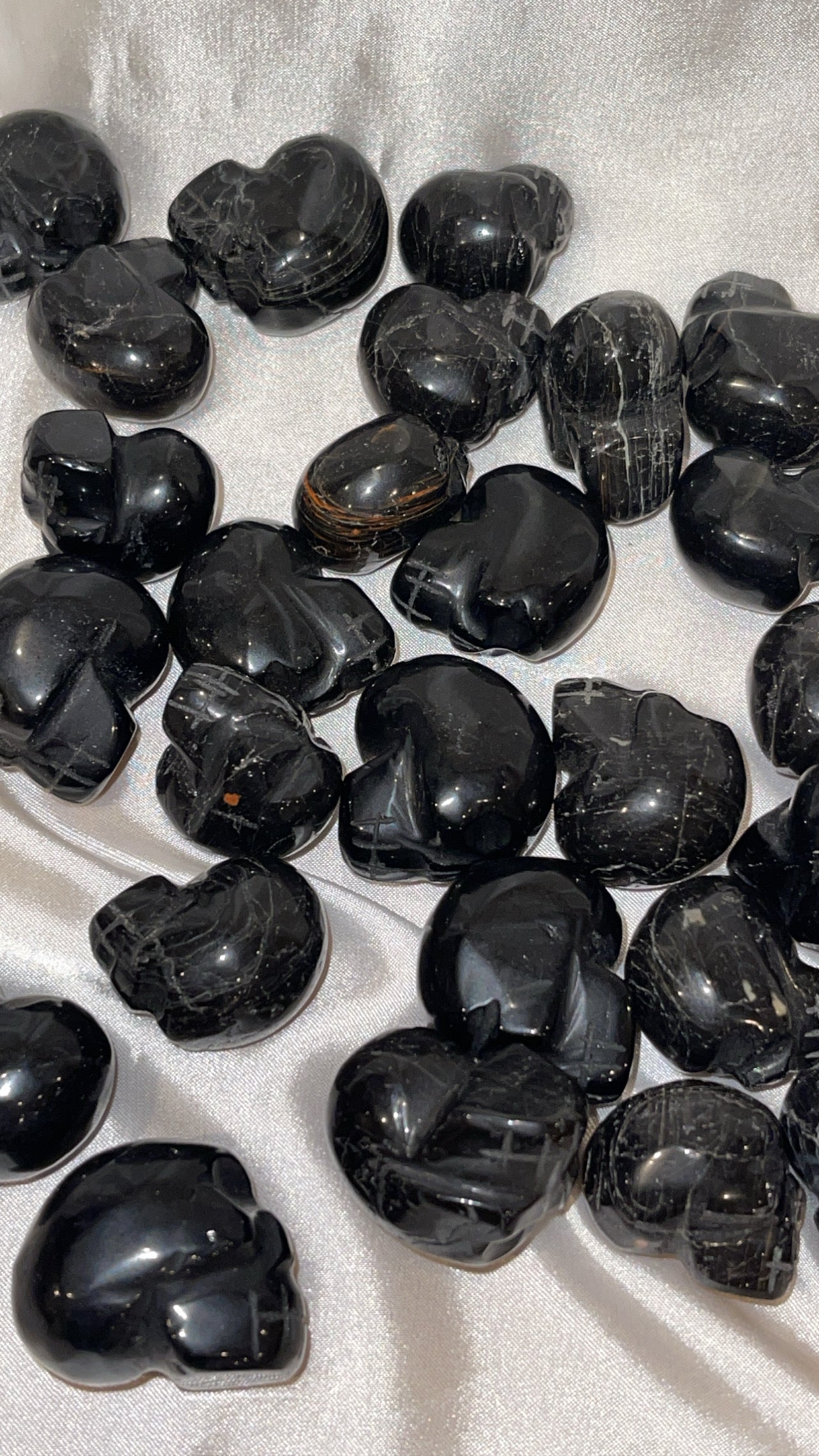 Black Tourmaline Small Skull