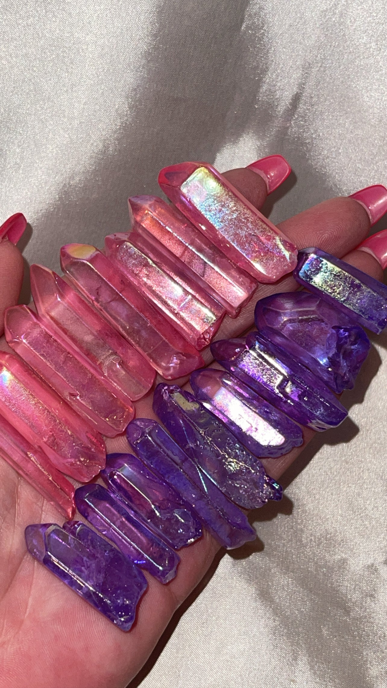 Aura Quartz Point (Purple/Pink)
