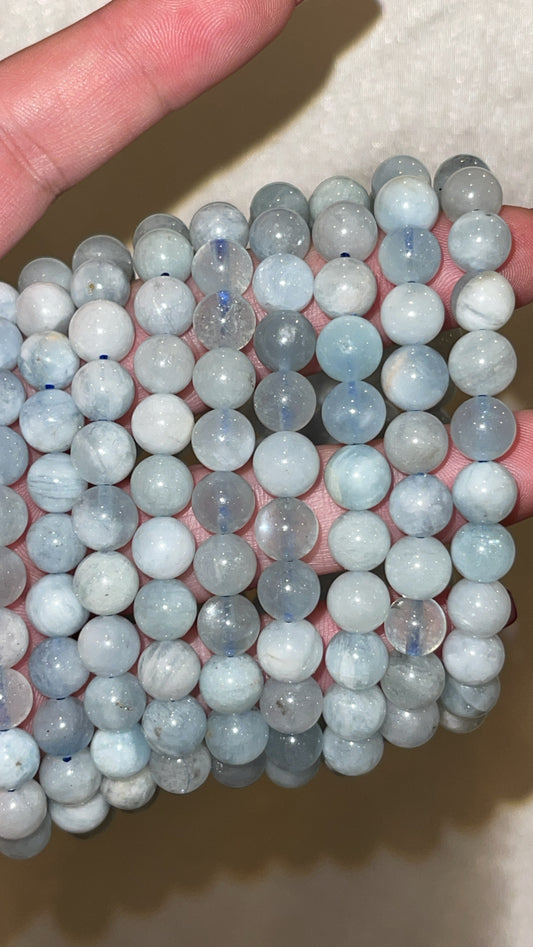 Aquamarine Bracelet 8mm