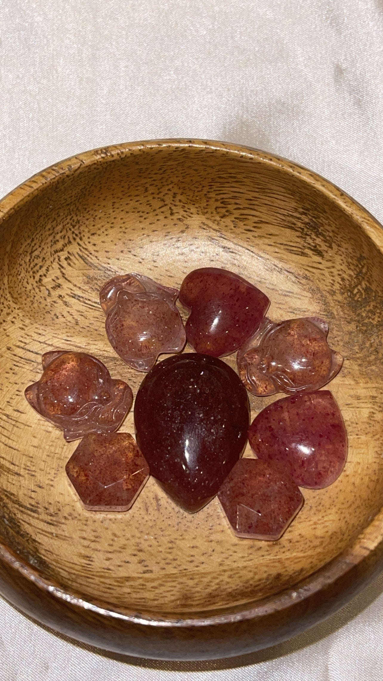 Strawberry Quartz Mini Carvings